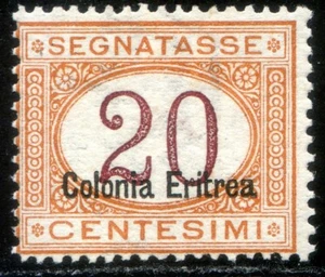 Colonie Italiane Eritrea 1920 Segnatasse n. 16 * (l697) - Picture 1 of 1
