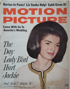 JACQUELINE KENNEDY April 1966 MOTION PICTURE Magazine ELIZABETH TAYLOR ++ - Picture 1 of 1