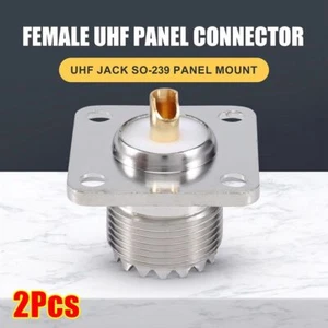 UHF Żeńskie złącze koncentryczne Panel kołnierzowy SO239 RF Koncentryczny adapter - Zdjęcie 1 z 12