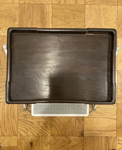 Antikes lackiertes Holztablett Made in Japan ohne Nägel zur Montage benutzt - Bild 1 von 24