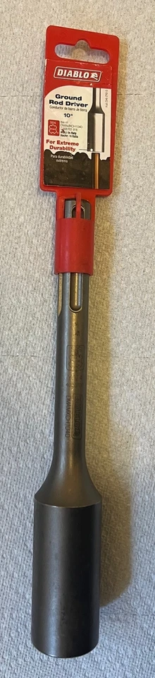 Драйвер заземляющего стержня Diablo DMAMXCH1040 10 дюймов SDS Max - Изображение 1 из 1