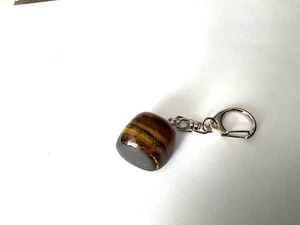 bijoux pierre naturel porte-clé plaqué argent œil de tigre item 6627 - Bild 1 von 2