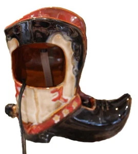 Natures Garden Tabletop Relaxation Fountain Tranquility Cowboy Boot Western Blk - Picture 1 of 14