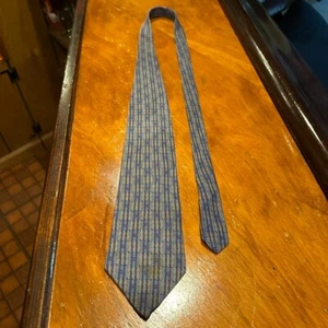 Calvin Klein Men’s Silk Tie blue, purple & gold cool rope pattern - Picture 1 of 2