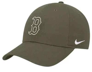 Nike Adult Boston Red Sox Green Adjustable Structured Hat Strapback Dad Hat New - Picture 1 of 4