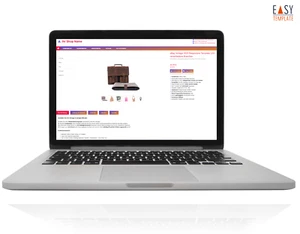 eBay Vorlage 2025 Responsive Template magenta/violett verschiedene Branchen - Bild 1 von 5