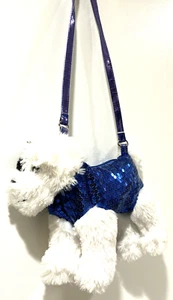 Little girls dog puppy purse black & white sequin bodice with back zipper - Picture 1 of 7