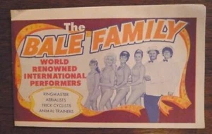 The Bale Family Präsentationsplatte Zirkustruppe | Guter Zustand - Bild 1 von 1