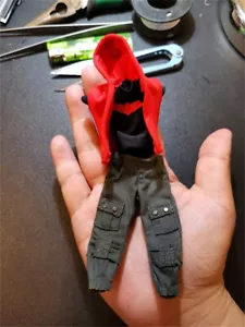 Juego de chalecos con capucha roja 1/12 ropa accesorios para Mezco modelo de figura de 6 - Imagen 1 de 5