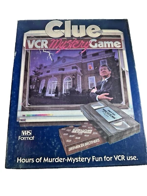 Clue VCR Mystery Game 1985 Parker Brothers – Complete Vintage VHS Game - Image 1 of 4