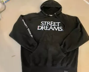 STREET DREAMS Sweatshirt Hoodie Men's Black Size XL - 100% Cotton - MADE in USA - Picture 1 of 12