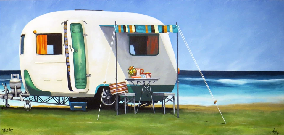 Andy Baker Street Art  Painting print Large poster COA Australia - Image 1 of 4