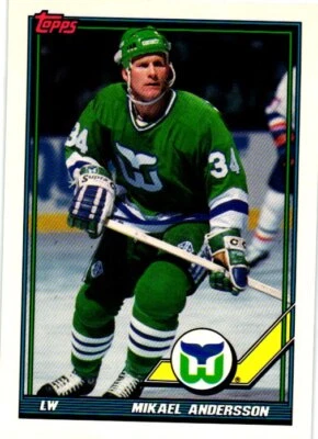 1991-92 Topps #197 Mikael Andersson - Image 1 of 2