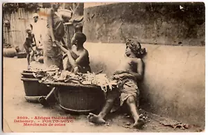 Dahomey -Porto-Novo, Local Market - Benin Vintage Postcard - Picture 1 of 2