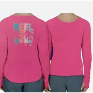 Reel Life UV Shirt Women's Small SWIM Rash Guard Sun Defender Long Sleeve UPF+50 - Picture 1 of 2