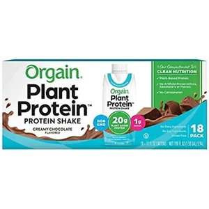 Orgain Plant Protein Shake Chocolate (18 X 11 Fl Oz)Net Wt (198 Fl Oz), - Picture 1 of 4