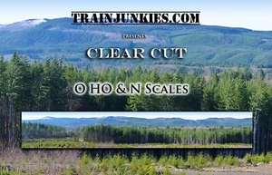 Model Railroad Backdrop Clear Cut by TrainJunkies - Picture 1 of 6