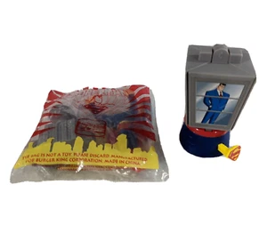 Lot of 2 Burger King Kids Club Superman Validus Toys DC Comics 1997 1 Open 1 New - Picture 1 of 6