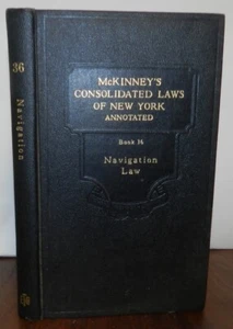 McKinney's Consolidated Laws of New York, Annotated Book 36: Navigation Law 1941 - Imagen 1 de 8
