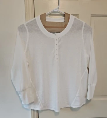 Camisa de mujer Cato manga larga talla 18/20 Wild Winter Ivory Breeze nueva con etiquetas Foto 1 de 4