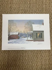 Jim Harrison 1997 “Coca-Cola In December” 12”x16” Signed Print. - Picture 1 of 5