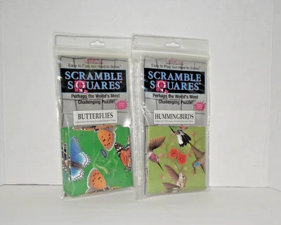 B. Dazzle Scramble Squares Challenging Puzzles 1 Butterflies and 1 Hummingbirds - Image 1 of 4