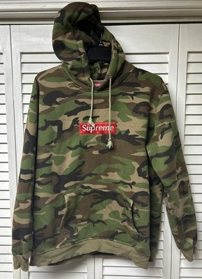 Supreme Box Logo Camo Hoodie Size Medium - Image 1 of 4