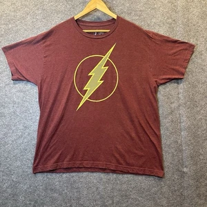 DC Comics The Flash T-shirt uomo XL rossa manica corta logo supereroe retrò orig - Foto 1 di 8
