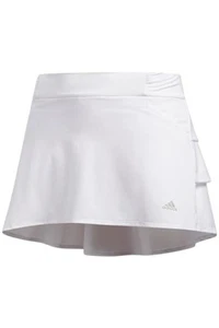 Adidas Kid's Girl Golf Ruffled Skort White - Picture 1 of 2