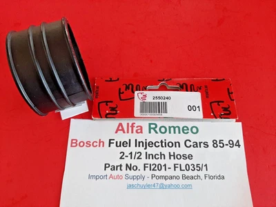 Manguera de admisión de aire corta Alfa Romeo Spiders 82-94 para coches Bosch con inyección de combustible   Foto 1 de 4