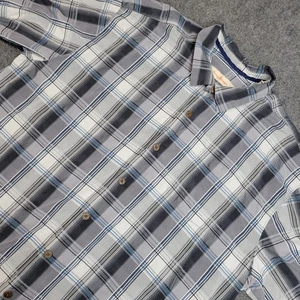 Tommy Bahama Shirt Mens 2XL Gray Plaid Silk Preppy Casual Hawaii Outdoor - Picture 1 of 8