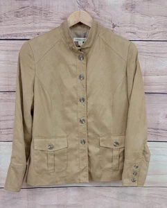 Coldwater Creek Gr. 14 hellbraune Wildlederimitatjacke - Bild 1 von 5