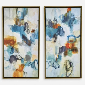 Uttermost 32325 Casual Moments - Framed Abstract Wall Art (Set of 2)-41.5 Inches - Picture 1 of 1