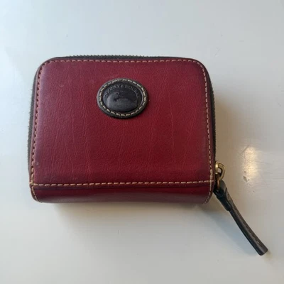 Dooney & Bourke Florentine Small Zip Around Wallet Bordeaux Color - Image 1 of 4