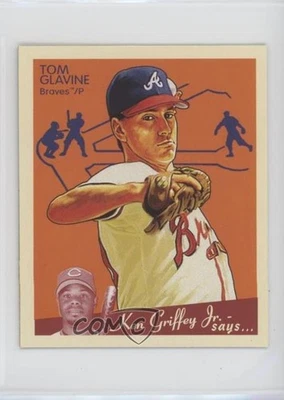 2008 Upper Deck Goudey Mini Blue Back Tom Glavine #13 HOF - Image 1 of 2