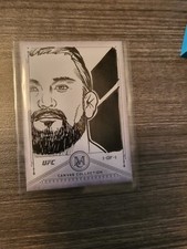 2019 Topps Ufc Museum Collection  /1 Alexander Gustaffson Artist Original Canvas