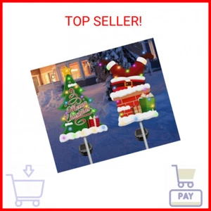 Christmas Decorations Outdoor Yard, Christmas Solar Garden Stake Lights, 41 Inch - Picture 1 of 2