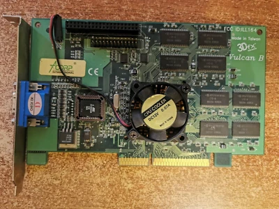 Vintage tested Acorp Vulcan B 3dfx Voodoo Banshee 16MB AGP - Image 1 of 4