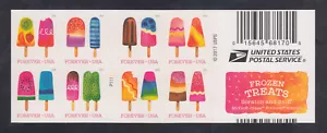 US Stamp #5285-94 Treats Booklet, Miscut, Imperf Between Outer Margins XF NH - Picture 1 of 2