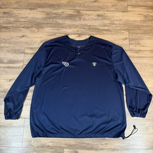Reebok Shirt Men 3XL Blue Tennessee Titans Official NFL Pullover Sideline Jersey - Picture 1 of 8