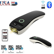 1D 2D QR Bluetooth Mini Barcode Scanner Wireless CMOS Bar Code Reader USB Wired