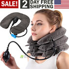 Cervical Collar Neck Pain Relief Traction Brace Support Stretcher Air Inflatable