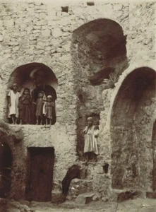 1901 Tunisie Matmata enfants du village très belle vue pittoresque rare photo - Picture 1 of 1
