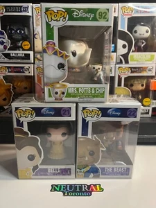 Funko POP! Disney - Beauty And The Beast #21 #22 #92 BELLE / BEAST / POTT - Picture 1 of 13