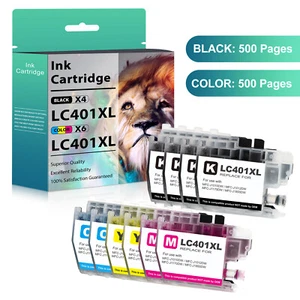 LC401 LC401XL Ink Cartridge for Brother LC401 MFC-J1010DW MFC-J1012DW J1170 lot - Picture 1 of 10