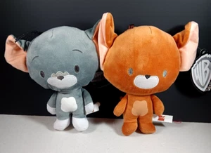 Tom and Jerry Plush SET Stuffed Doll Soft Gift Toy Kids Boys Chibi Mouse Cat 7" - Picture 1 of 5