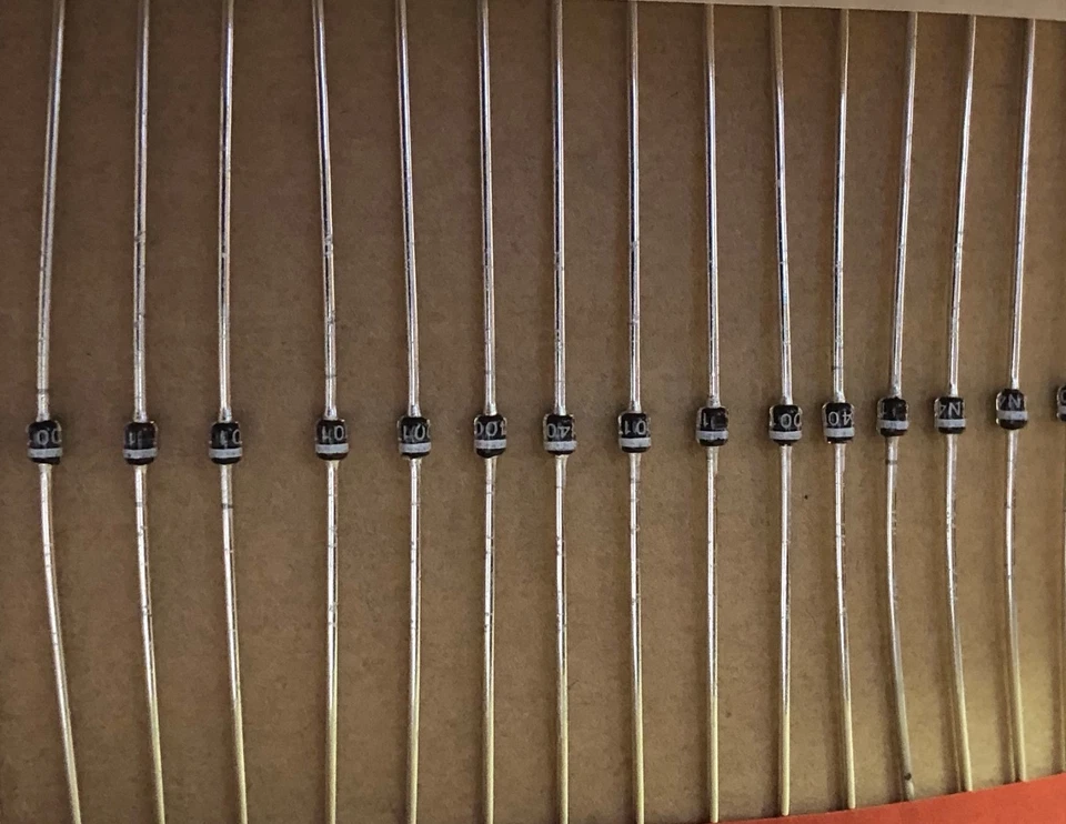 飞利浦 1N4001 1N4001ID 整流器二极管 - 50V 1A 高品质 * * 全新 * * 数量 10 — 第 1/1 张图片