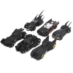 Set of 6 Batman Batmobile 1:64 Modellauto Spielzeug Sammlung Schwarz Geschenk - Bild 1 von 8