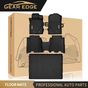 TPE Floor Mats+Trunk Liner for 2021-2025 Ford Bronco 1st+2nd Liners All Weather - Picture 1 of 14