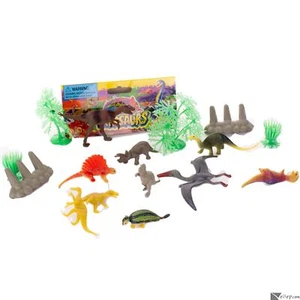 Dinosaurs Assortment Jungle Set 3-4'' 15pc Action Figure Play Set, Multicolors - Picture 1 of 2